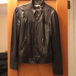 Gianni Bini Super soft brown leather jacket
